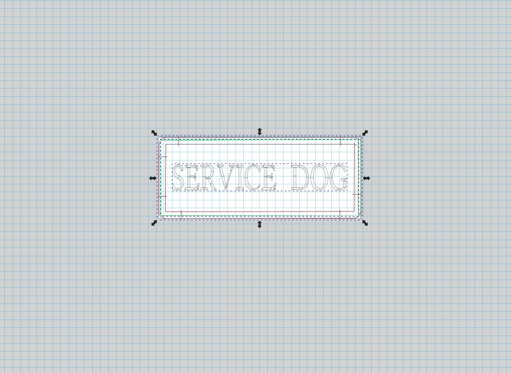 Service Dog Patch (2x5)