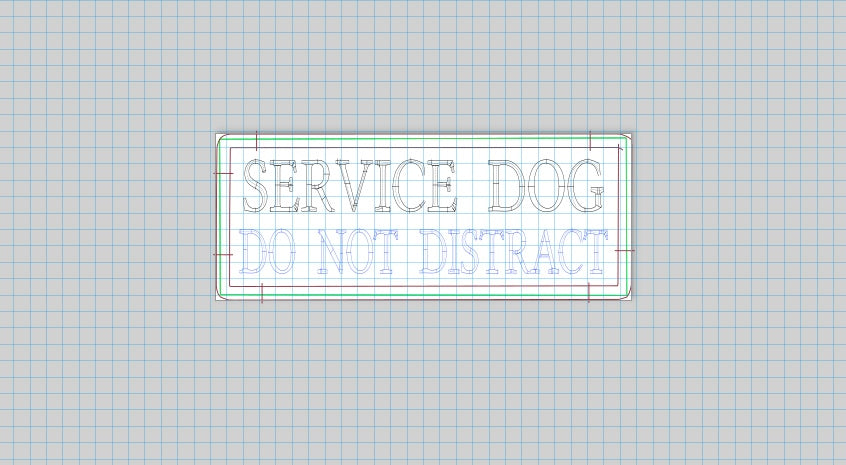 Service Dog Do Not Distract Patch (2x5)