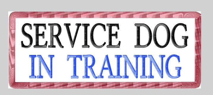 Service Dog In Training Patch (2x5)