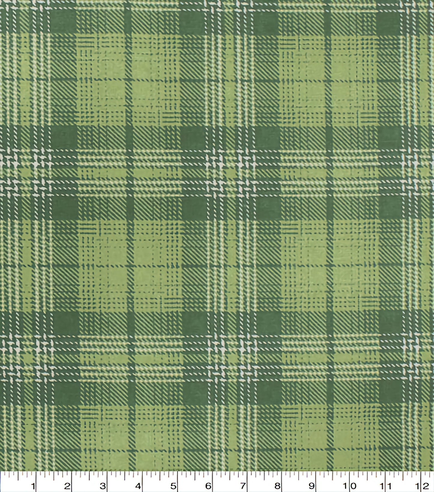 1 inch Tartan Green Plaid Collar